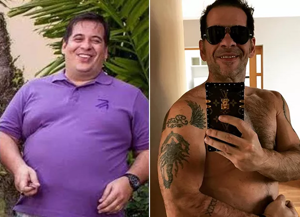 Jornal Correio João Silva filho do Faustão mostra antes e depois de