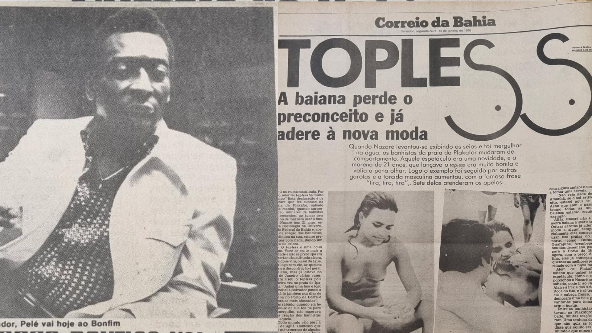 Jornal Correio | O dia que Pelé falou dos seios das baianas