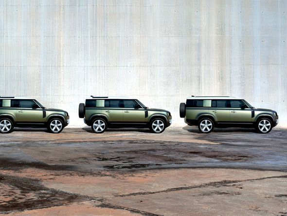 As três opções de carroceria do SUV: 90, 110 e 130