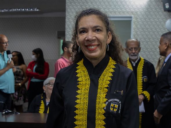 Sarah Carneiro na posse da ACL por Luciano Fogaça 