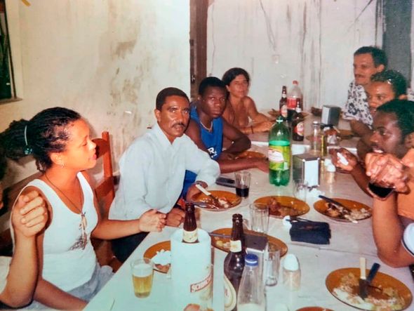 Atores almoçaram na cidade, onde passaram um dia inteiro por Foto: Acerco Carlos Neves