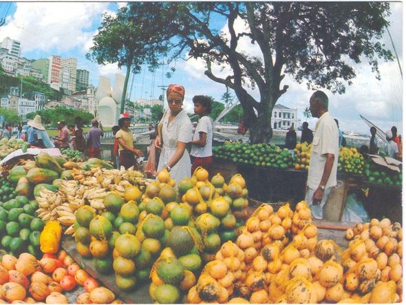 Mercado de Frutas no Comércio. Século XX por Foto: Acervo/Museu Tempostal