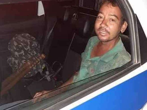 Edgar Pedrosa, o ‘Diga’, voltou para casa de carona em viatura policial por Foto: PM-MG/Divulgação