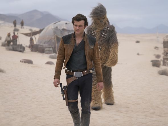O jovem Han Solo e Chewbacca