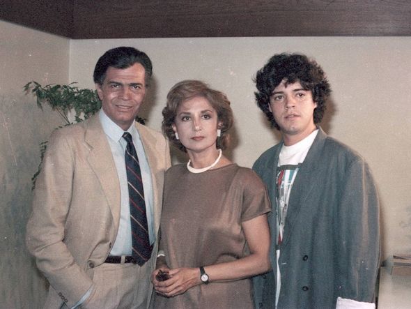 Tarcísio Meira, Eva Wilma e Felipe Camargo em 'Roda de Fogo', 1986  por Acervo da Globo
