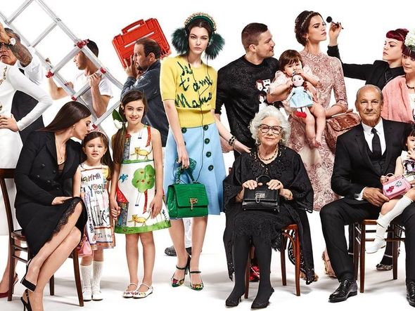Andre, Eloisa e Azzura participaram de campanha da Dolce & Gabbana em 2015 por Reprodução