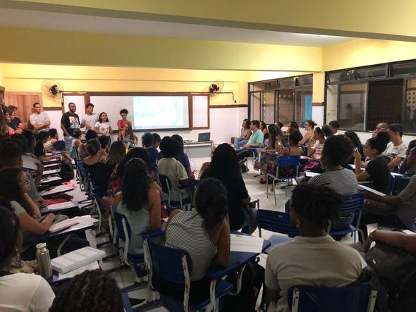 Aula inaugural do Pré-Vestibular Voluntários pela Educação em 2020 por Foto: Divulgação