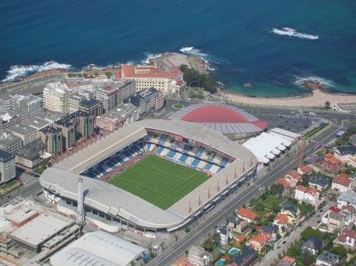 Vista aérea do Estádio Riazor por Foto: Divulgação/Deportivo La Coruña