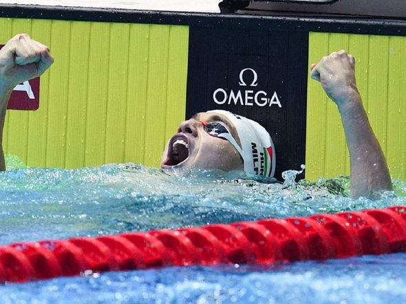Húngaro vibra com o primeiro lugar e recorde por Oli Scarff / AFP