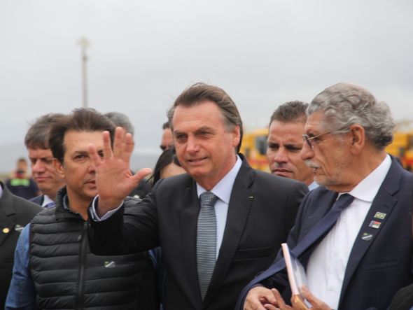 Jair Bolsonaro desembarca primeira vez na Bahia como presidente  por Foto: Mário Bittencourt