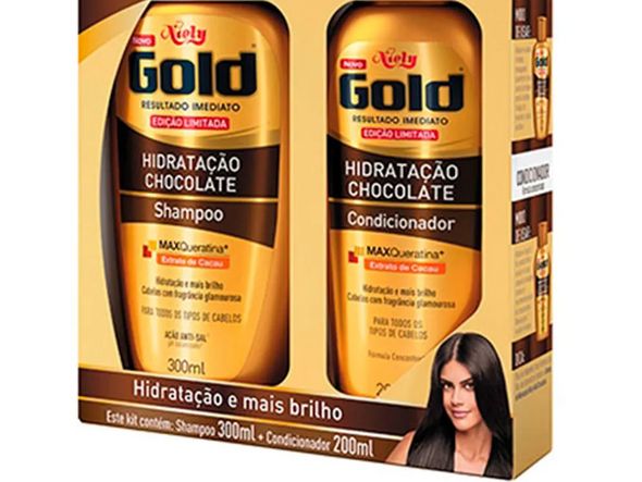 Kit Niely Gold Shampoo + Condicionador de R$ 12 por R$ 7 nas Drogarias São Paulo por Foto Divulgação