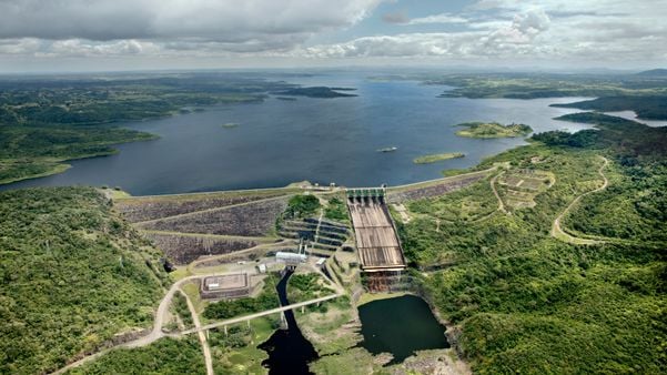 Barragem Pedra do Cavalo e o Rio Paraguaçu
