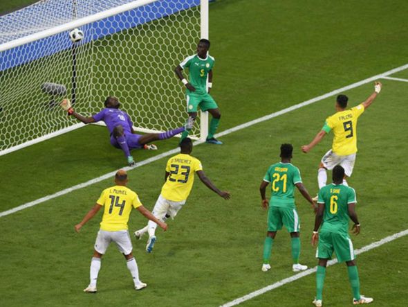 Colombianos festejam o gol da liderança por Fifa/Divulgação