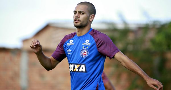 Atacante Clayton durante passagem pelo Bahia por Foto: Felipe Oliveira/EC Bahia
