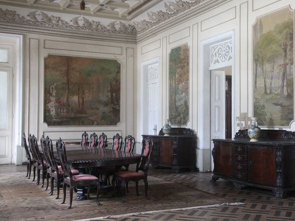 Salão de recepções da ala antiga do  Palácio da Aclamação por Angeluci Figueiredo