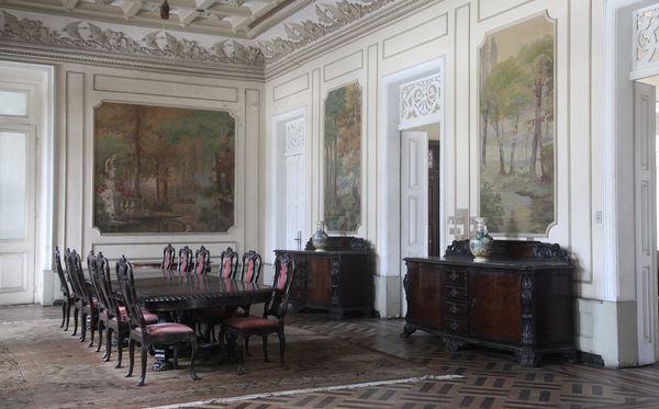 Salão de recepções da ala antiga do  Palácio da Aclamação por Angeluci Figueiredo