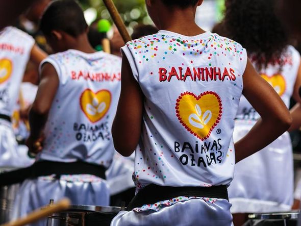 Ala infantil 'Os Baianinhas' reúne filhos de membros e seguidores do bloco   por Foto: Netun Lima/Divulgação