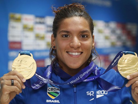 Ana Marcela nadou quatro provas e ganhou duas medalhas de ouro neste Mundial por Satiro Sodré/rededoesporte.gov.br