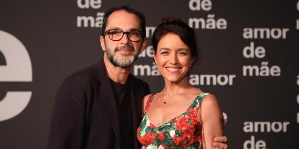 José Luiz Villamarim e Manuela Dias no lançamento da novela Amor de Mãe por Foto: Isabella Pinheiro/Gshow/Divulgação