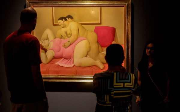 Exposição "Boterosutra” do artista colombiano Fernando Botero no Museu de Antioquia em Medelin por JOAQUIN SARMIENTO /AFP