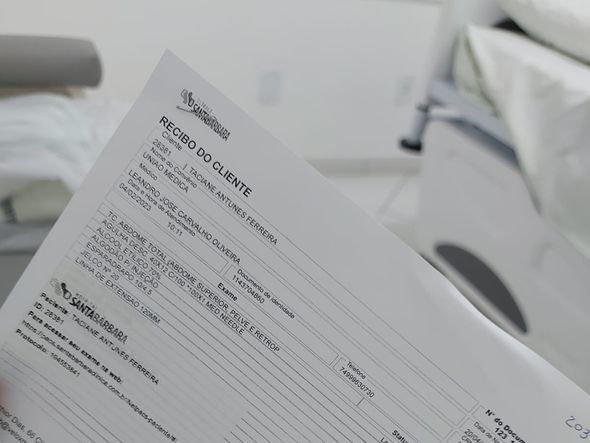 Ela passou por uma série de exames que comprovaram o quadro de infecção por Foto: Arquivo Pessoal