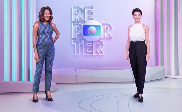 Ao lado de Sandra Annenberg, no Globo Repórter por divulgação