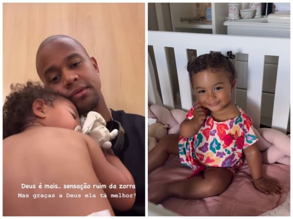 Léo Santana e a filha Liz por reprodução Instagram