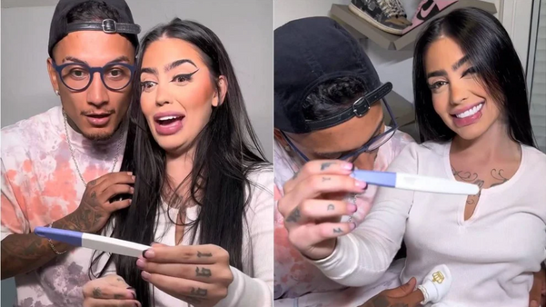 MC Mirella revela gravidez por Redes sociais