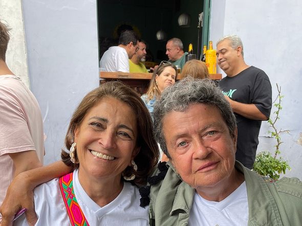Claudia Vaz (diretora executiva do Instituto ACM) e Aninha Franco  por Foto Correio 