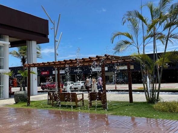 O Outlet Premium Salvador oferece segurança, conforto e acesso fácil às suas lojas. (Foto: Acervo Pessoal)