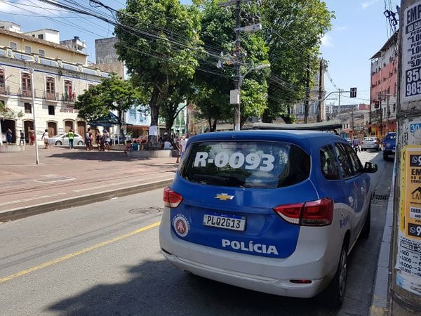 Lojas da Barroquinha fecharam durante protesto no final da manhã por Foto: Wendel de Novais/CORREIO