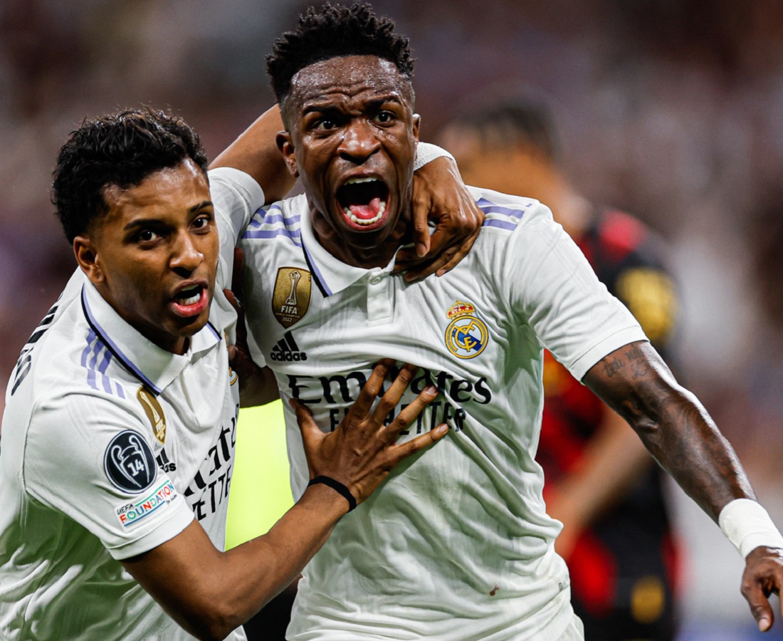 Champions: Vini Jr. faz golaço, mas City arranca empate do Real no Bernabéu  - Superesportes