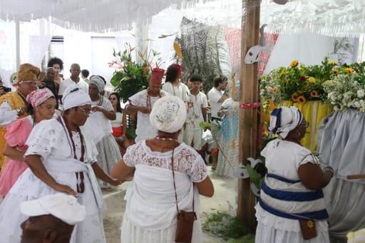 Durante xirê, povo de santo evoca orixás para pedir e agradecer por Foto: Ana Lucia Albuquerque/CORREIO