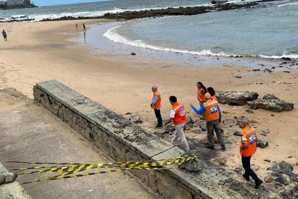 A Defesa Civil de Salvador (Codesal) realizou vistoria no local