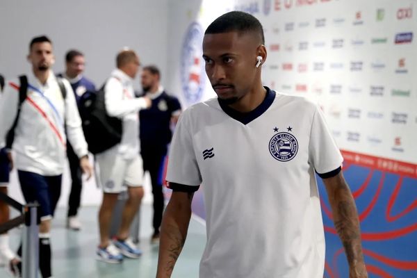 Ademir pelo Bahia por Felipe Oliveira/EC Bahia