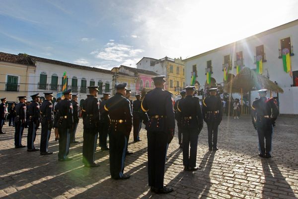 Solenidade de transferência simbólica da sede do Governo do Estado para a cidade de Cachoeira, no Recôncavo