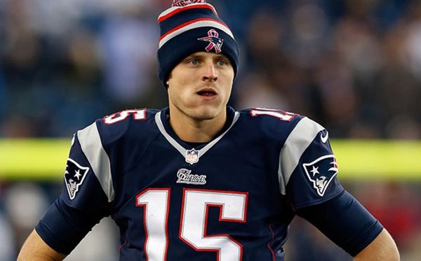 Ryan Mallett na época em que defendia o New England Patriots