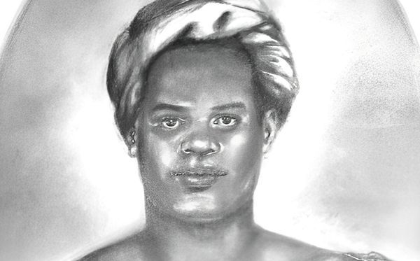 Retrato falado de Maria Felipa, tida como uma das heroínas da Independência na Bahia