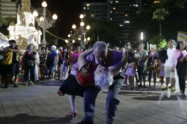 Alfredo Coutinho e Graça Veloso no Baile da Independência 