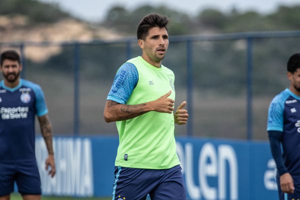 Sem Thaciano, Lucas Mugni pode ser a novidade do Bahia contra o Grêmio