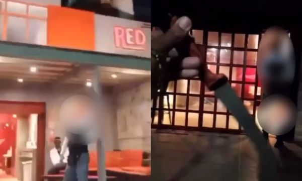 Briga entre segurança e entregador na Red Burger da Barra