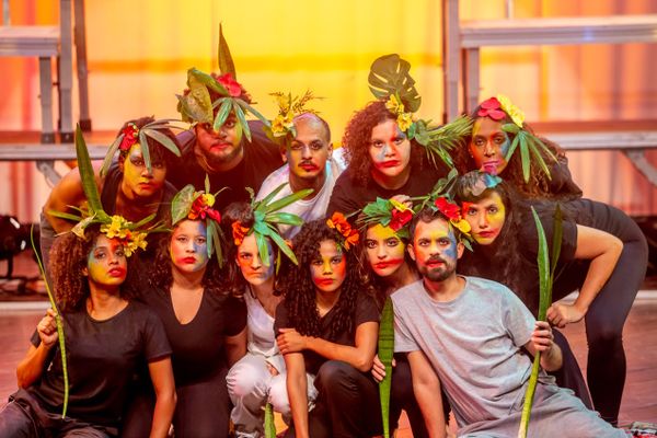 Elenco do musical Roda Viva, em cartaz no Teatro Martim Gonçalves
