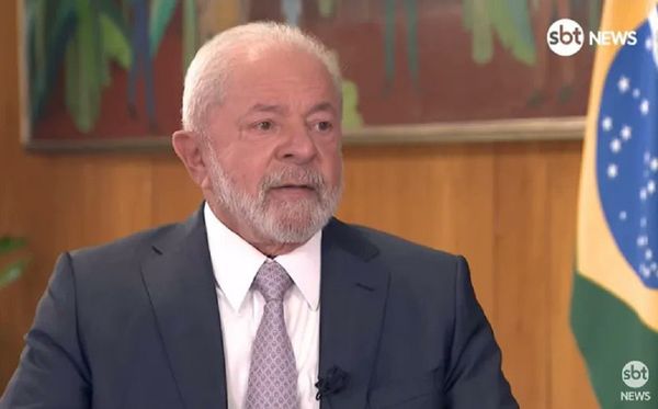 Lula durante entrevista ao SBT