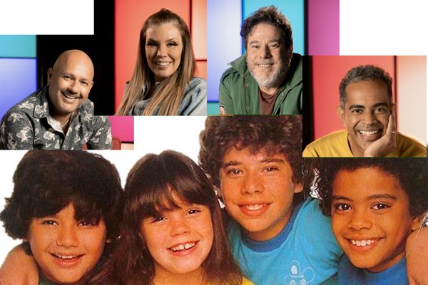 Mike, Simony Tob e Jair, em comparação com os tempos da banda