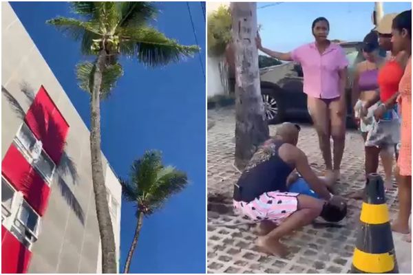 Homem caiu de coqueiro na orla de Salvador