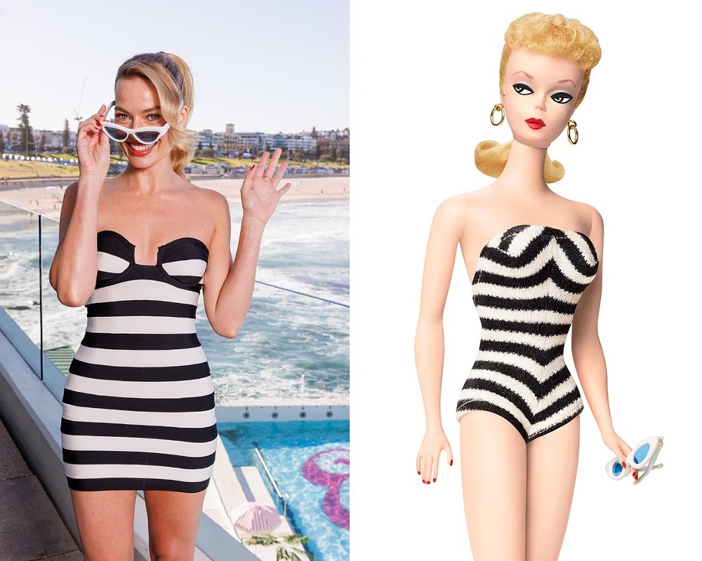 Margot Robbie usa looks inspirados em roupas da Barbie em turnê