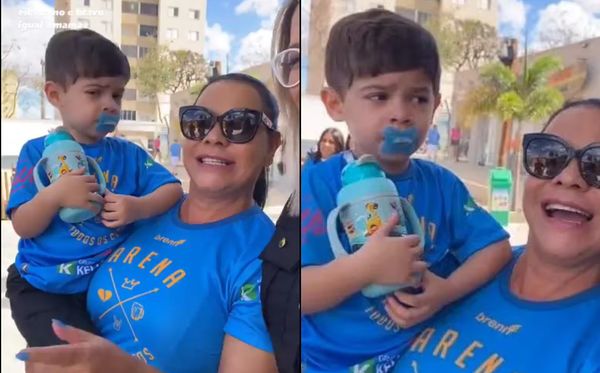 Filho de Marília Mendonça, Léo estranhou presença da sósia da mãe