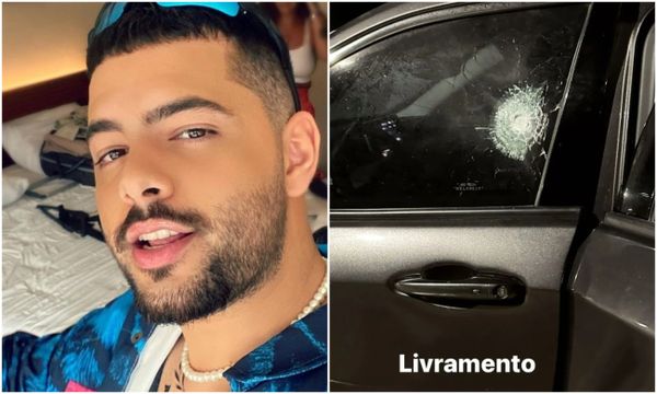 Pedro Sampaio tem carro atingido por tiro por Redes sociais