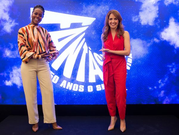 Maju Coutinho e Poliana Abritta, apresentadoras do Fantástico