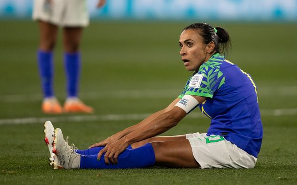 Marta durante o jogo do Brasil contra Jamaica: foi a última partida da Rainha em Copa